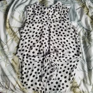 Sheer Polka Dot Top